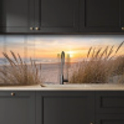 Zonsondergang - Duinen - Zee keuken achterwand 2 middel -sfeer1