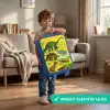 Dino's bij het water Kinderkoffer - Blauw klein -sfeer2_NL