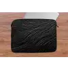 Zwart - Abstract - Hout laptophoes neopreen klein -tafel