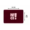Nice - Uitroepteken - Rood Placemat vinyl groot -specs