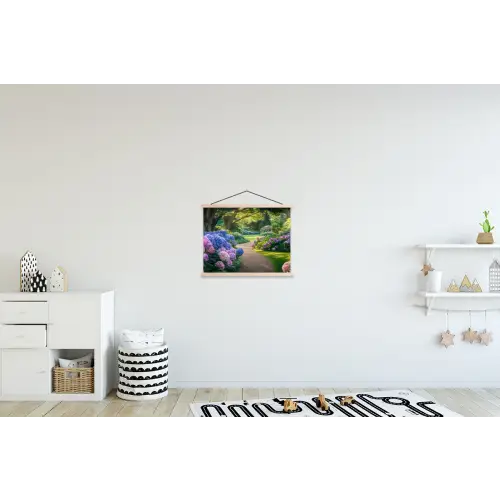 Hortensia- Park - Pad textielposter latten blank klein -kinderkamer