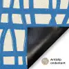 Ruitpatroon - Blauw - Crème Deurmat klein 898 -antislip_NL