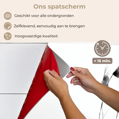 Minimalistisch - Stelen - Wit keuken achterwand spatscherm klein -spatscherm_NL
