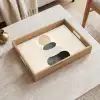 Japandi - Wabi sabi - Beige Dienblad Rechthoek middel -sfeer1