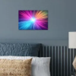 Abstract - Light - Burst - Modern - Colorful poster papier klein -sfeer2