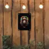 Chimpansee met koptelefoon en graffiti-spray tuinposter los doek klein -sfeer1