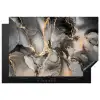 Geologisch Goud op Marmer Inductie beschermer vinyl 3mm klein -3d