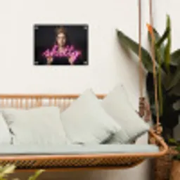 Ironisch - Tekst - Neon tuinposter los doek klein -sfeer7