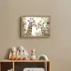 Dieren - Giraffe - Bladeren - Kinderen Light Box met batterij (Wandlamp kind) middel -sfeer2_kind