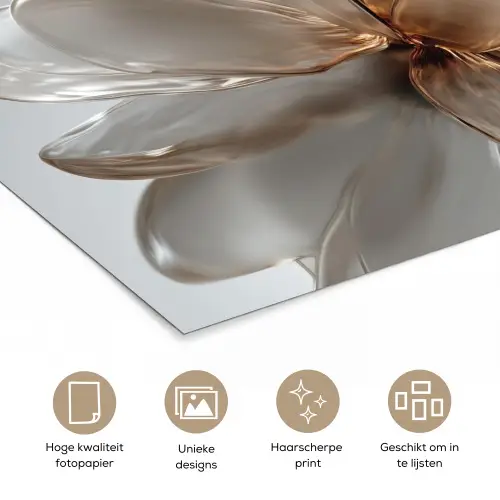 Bloem - Wit - Neutraal poster papier klein -closeup_NL