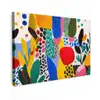 Stippen - Vormen - Modern - Kleuren Tuinposter op houten frame 2 cm dik klein -3d