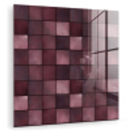 Vierkant - Tegel - Patroon - Paars plexiglas 5mm klein 11 -zzzproduct_nieuw