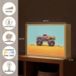 Monstertruck - Graffiti - Jongens - Auto Light Box met batterij (Wandlamp) middel -USP_websiteoverzichtDE