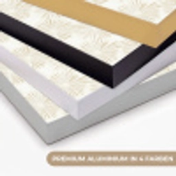 Abstract - Motief - Beige Textielframe zwart klein 947 -USP_kleurenDE