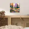 Rivier - Vallei vol bloemen - Levendig aluminium wit klein -sfeer3