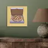Pizza - Doos - Salami - Illustratie aluminium wit klein -sfeer2