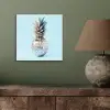 Blauw - Ananas - Disco - Discobal aluminium wit klein -sfeer2