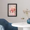 Orchidee - Bloemen - Roze - Bloemblaadjes fotolijst zwart zonder passe partout klein -sfeer4