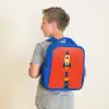 Raket - Planeten - Rood Kinderrugzak - Blauw middel -sfeer2