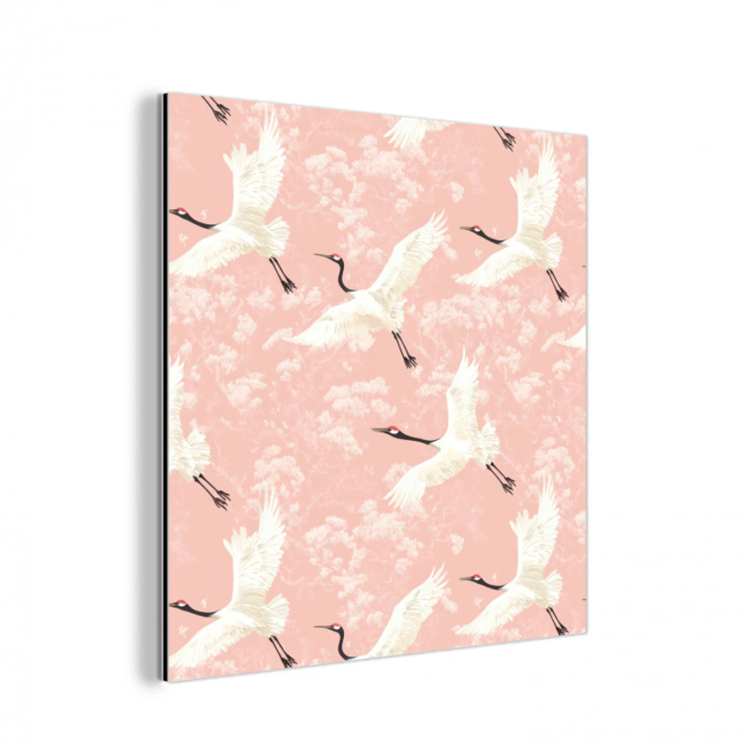 Kraanvogels - Bloesem - Roze aluminium wit klein 46 -3d