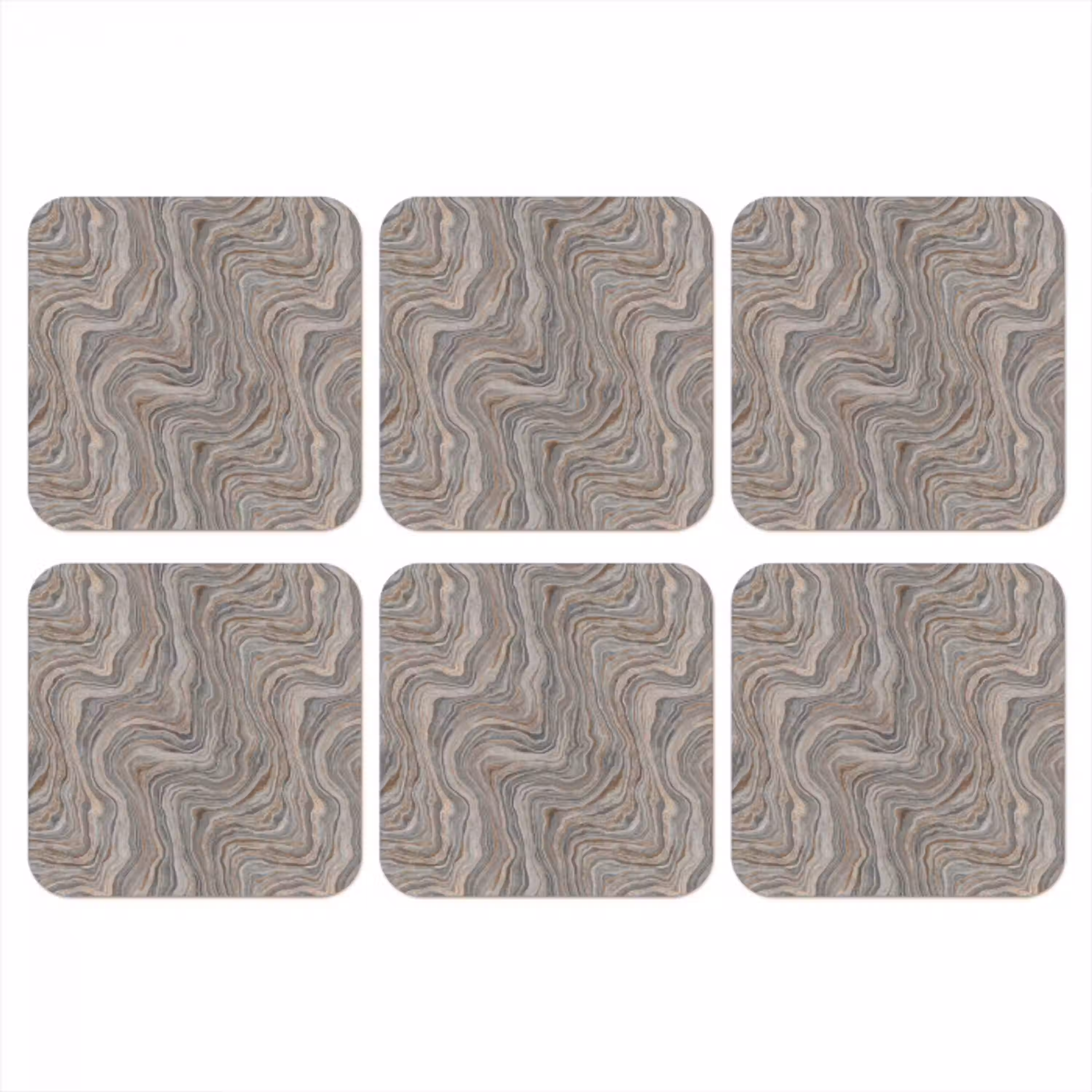 Patroon - Textuur - Grijs onderzetter kurk middel 366 -3d