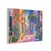 Geel - Blauw - Oranje - Huis PET vilt klein -3d