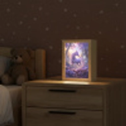 Eenhoorn - Paars - Sprookje - Fantasy dier Light Box met kabel klein -sfeer1_kind