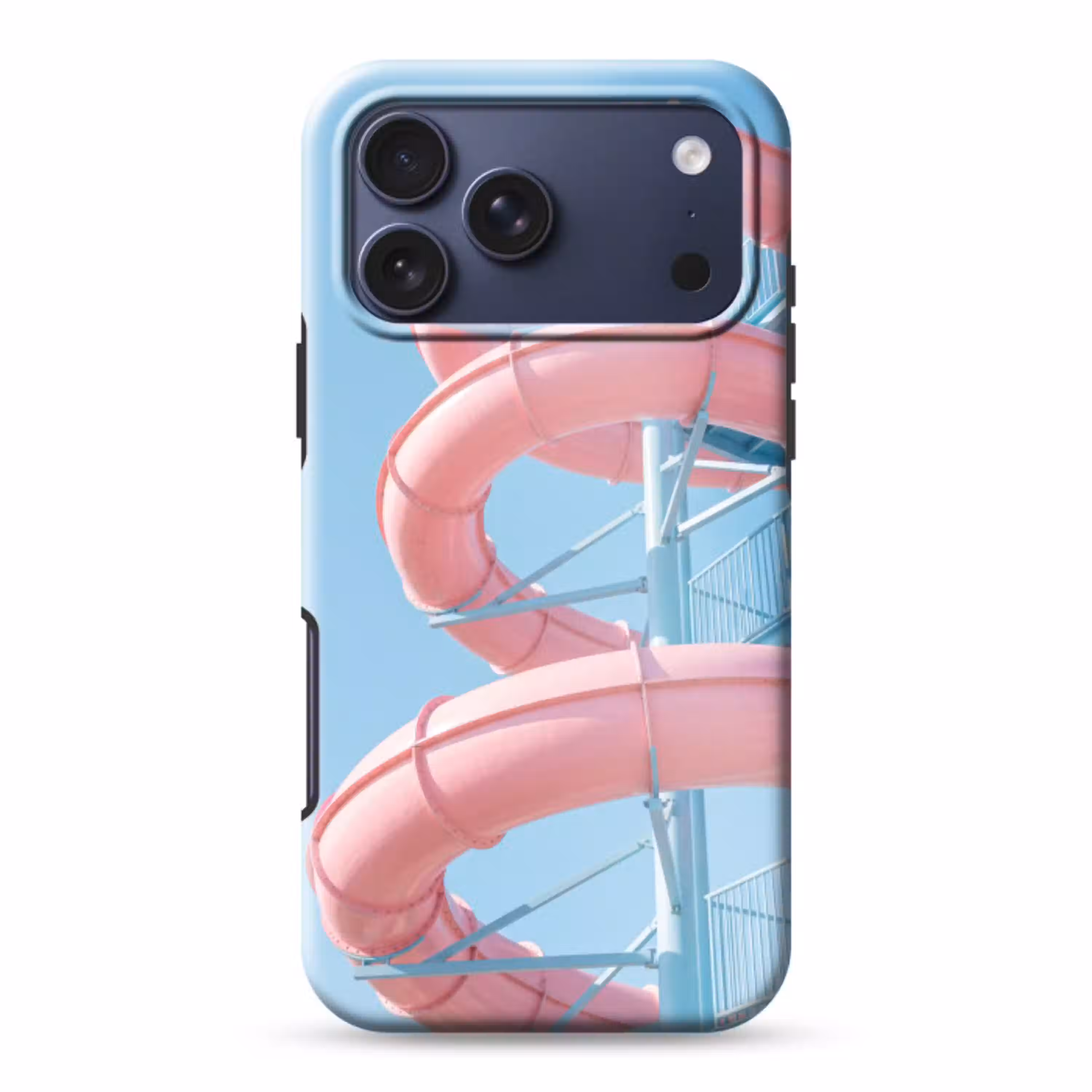 Glijbaan - Waterpark - Spiraal - Modern - Roze Toughcase MagSafe Apple iPhone 17 Pro Max klein -3d
