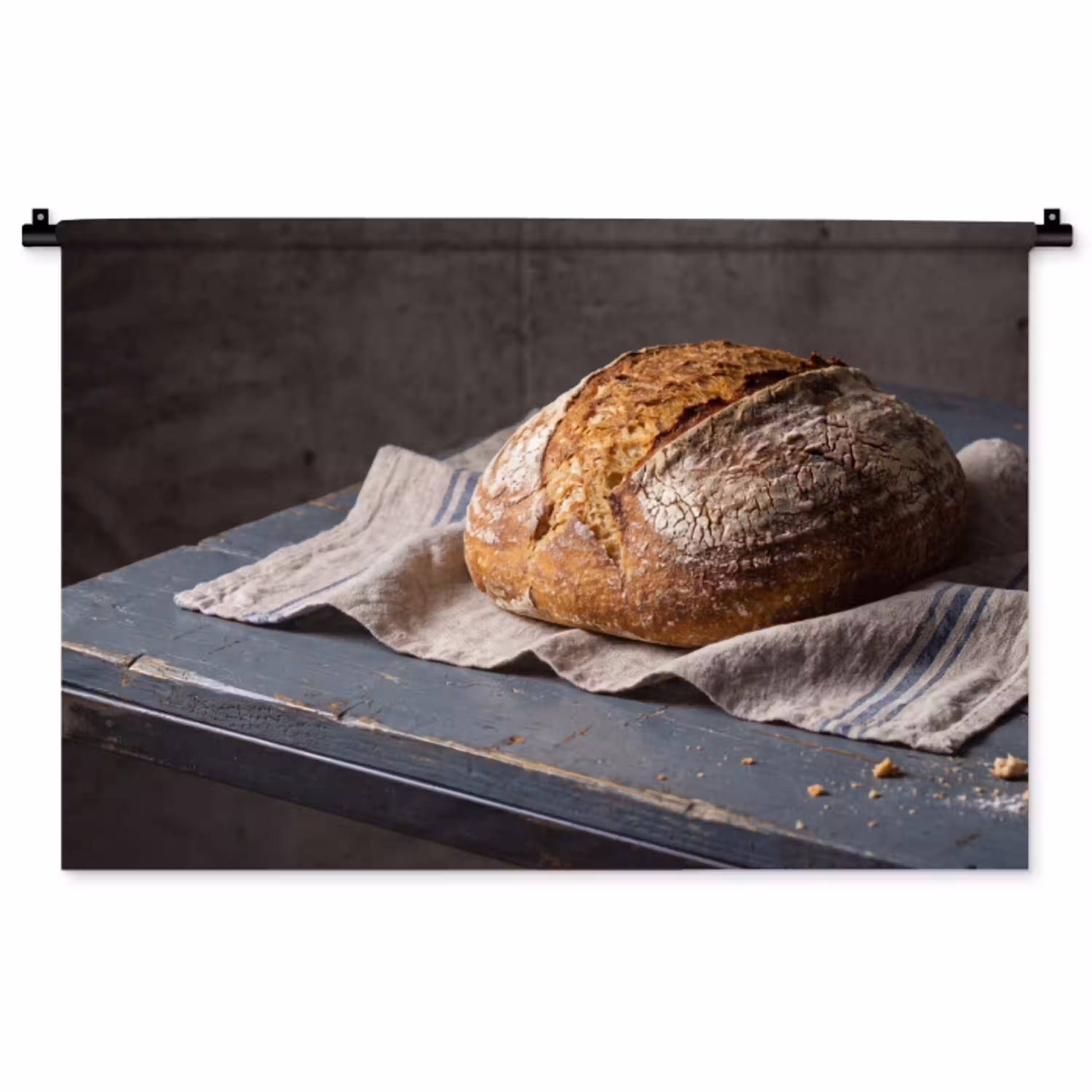 Brood - Rustiek - Eten Wandkleed katoen middel -zz3d