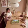 Ezels - Bloemen - Zomers Dienblad Rechthoek middel -sfeer4