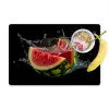 Watermeloen - Zwart - Water - Fruit - Meloen Placemat vinyl groot -zzzproduct_Kitchenyeah-website