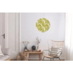 Palmblad - Patroon - Groen Wandcirkel aluminium klein 190 -woonkamer
