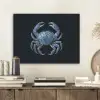 Krab - Delfts blauw - Dieren PET vilt klein -sfeer1