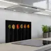 Kleurrijk Kruiden Kwartet keuken achterwand spatscherm klein -3d_schuin