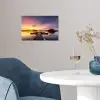 Steiger - Zonsondergang - Water - Zee - Reflectie poster papier klein -sfeer3