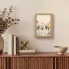 Pasteltinten - Bloemen - Illustratie Light Box met kabel (Tafellamp) klein -sfeer2