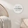 Kerst quote - Winter - Christmas calories - Wit Akoestische PET Vilt - Rond klein -sfeer4