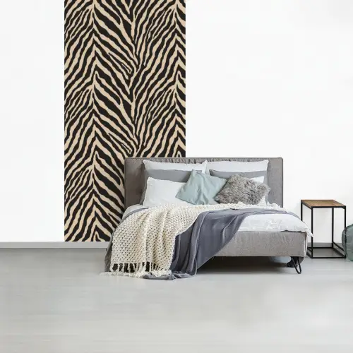 Zebra - Klassiek - Zwart fotobehang vinyl groot 64 -slaapkamer