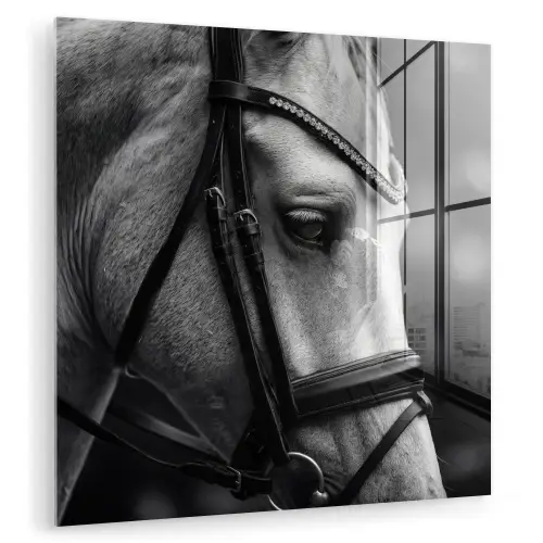 Paard - Schimmel - Portret plexiglas 5mm klein -zzzproduct_nieuw