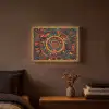 Mandala - Cirkels - Patronen Light Box met batterij (Wandlamp) middel -sfeer4