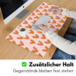 Hartjes - Getekend - Oranje Muismat XXL klein 681 -ysfeer3_duits