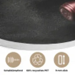 Wijn - Flessen - Variatie - Smaken Akoestische PET Vilt - Rond klein -closeup_DE