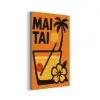 Palmboom - Bloem - Art - Drink aluminium wit klein -3d