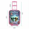 Vrolijke buitenaardse vrienden Kinderkoffer - Roze klein -productfoto_formaten