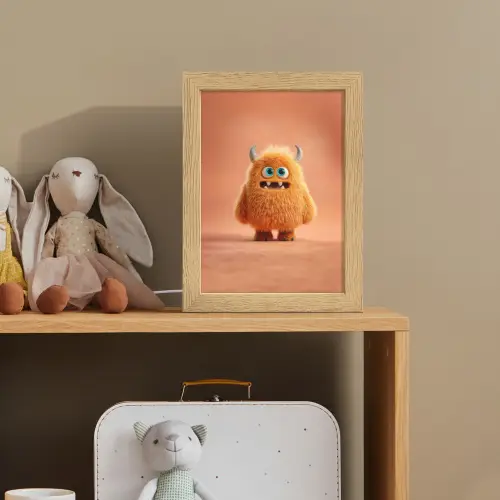 Monster - Knuffel - Oranje Light Box met kabel klein -sfeer2_kind