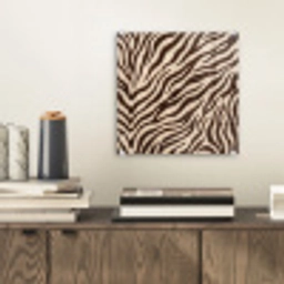 Zebra - Strepen - Bruin plexiglas 5mm klein -sfeer1