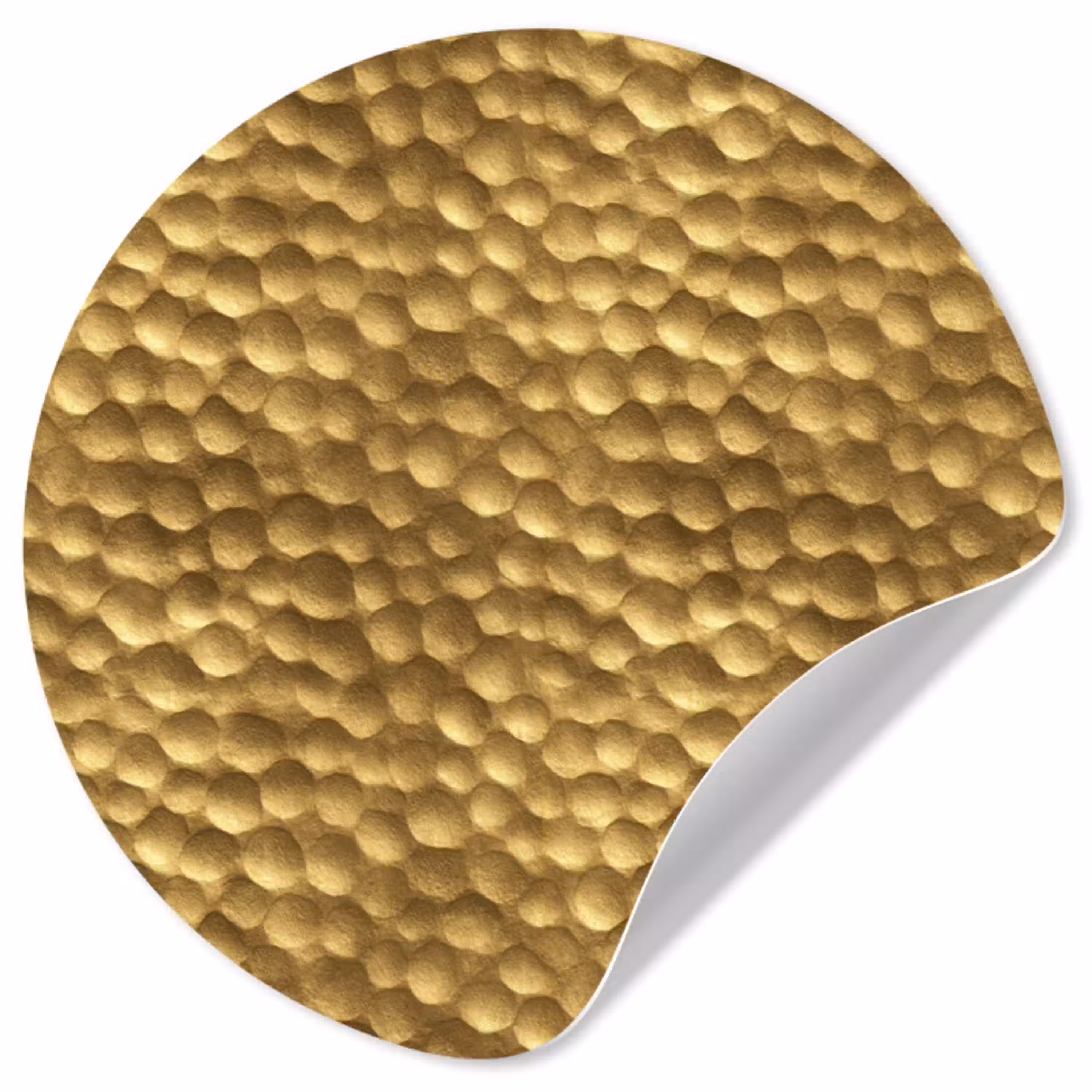 Metaal - Dynamisch - Goud Wandcirkel behangsticker klein 186 -3d