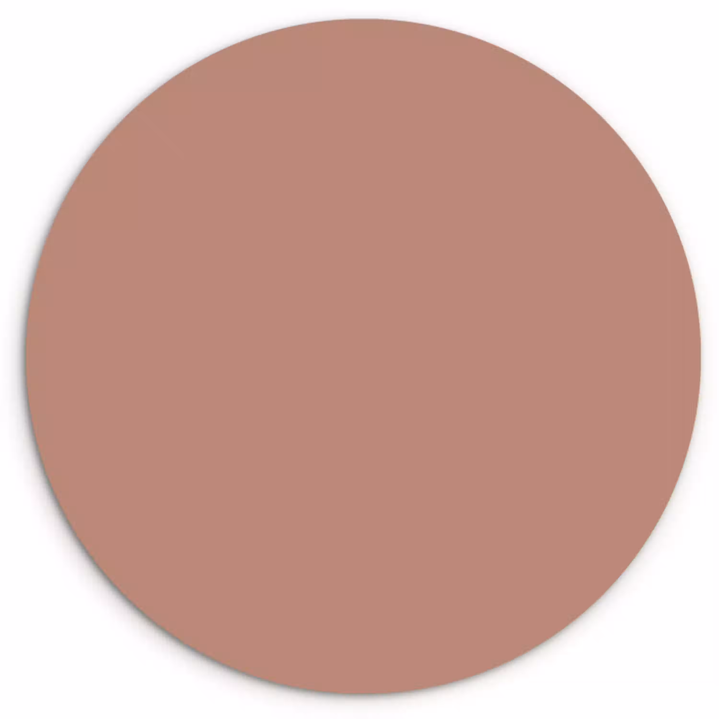 Earthy - Blusher - Roze Wandcirkel kunststof plaat 5mm dik klein 188 -3d