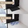 Floraal - Modern - Blauw Deurmat klein 898 -voor-na_NL