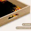 Fastfood - Graffiti - Hamburger - Eten - Modern Dienblad Rechthoek middel -USP_HandgreepFR